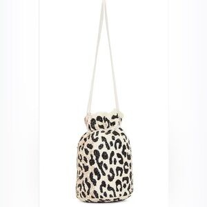 Hand Beaded Bag in Leopard
Ganni bag pouch crossbody sequins